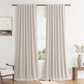 100% Blackout Curtains 84 Inch Length 2 Panels Set by Guken
