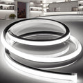 LED Strip Lights Daylight White 6000K,65.6ft 110-120V Neon Rope Lights,Flexible Silicone Outdoor Waterproof Neon Strip Lights for Bedroom,Mirror,Kitchen Cabinet, Living Room,Halloween Decor