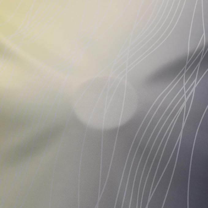 Black and Yellow Ombre Blackout Curtains 63 Inches Long | Room Darkening - Image 8