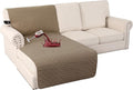 Turquoize 100% Waterproof Sofa Covers Chaise Lounge L Shape Sofa Protector Slip by Turquoize