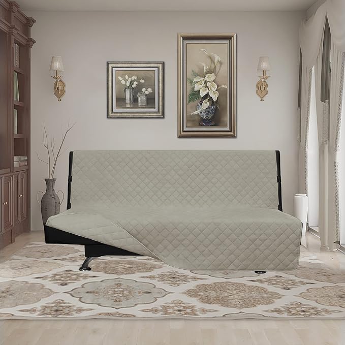Easy-Going Reversible Couch Cover, Large Futon Sofa, Water Resistant Furniture - Image 2