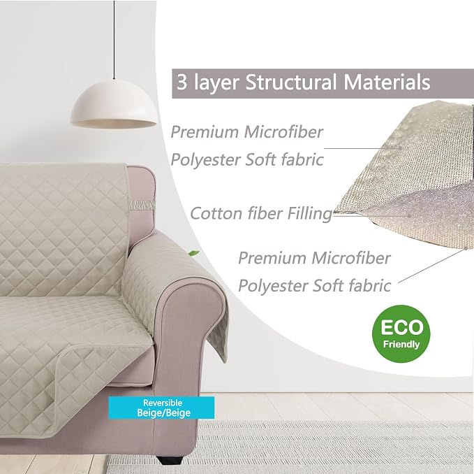 U-NICE HOME Loveseat Sofa Cover - Image 4