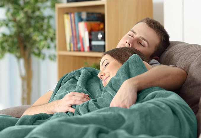 Utopia Bedding Ultra Soft Fleece Bed Blanket Full Size Celadon | Microfiber - Image 6