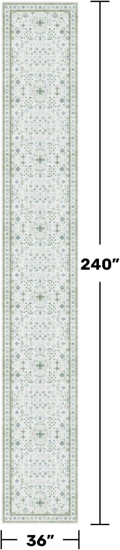 Oushak 3x20 Wide Hallway Runner Rug - Image 2