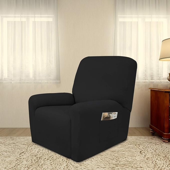 PureFit Stretc Recliner Chair Covers Fleece Soft Couch Covers - Image 2