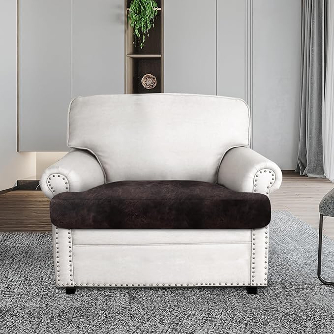 ANARACHON Leather Look Couch Cushion Covers Sofa Seat Slipcovers Sets Couches - Image 3