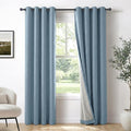 Curtains, 2 Panels, Grommet Top, Thermal Insulated, Full Light Blackout by 100BlackoutShield