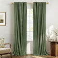 Faux Linen Total Blackout Curtains by 100BlackoutShield
