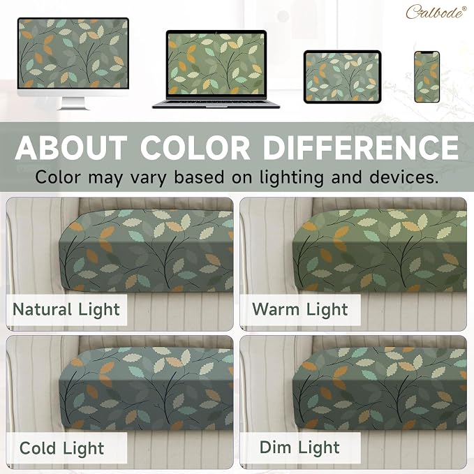 CALBODE 12Pcs Stretch Patio Cushion Cover - Image 6