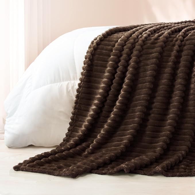 Exclusivo Mezcla Striped Twin Size Fleece Blanket - Image 6