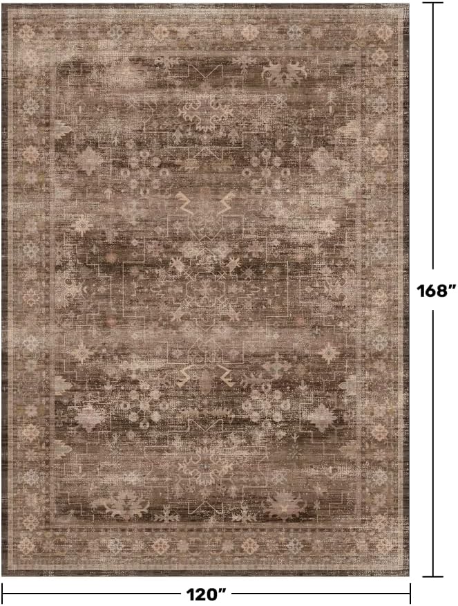 Brown Rug for Living Room 10x14 - Image 2