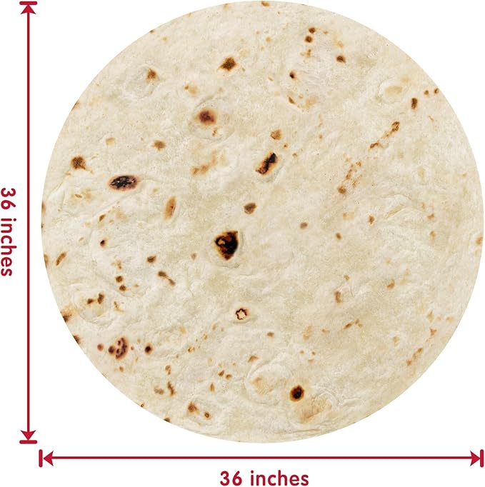 Jorbest Burrito Tortilla Baby Blanket, 285 GSM Soft Flannel Burrito Tortilla Swaddle Blankets Funny Gifts for Baby Shower Boys and Girls, Taco Blanket for Toddler Newborn (Yellow, 36 inches)
