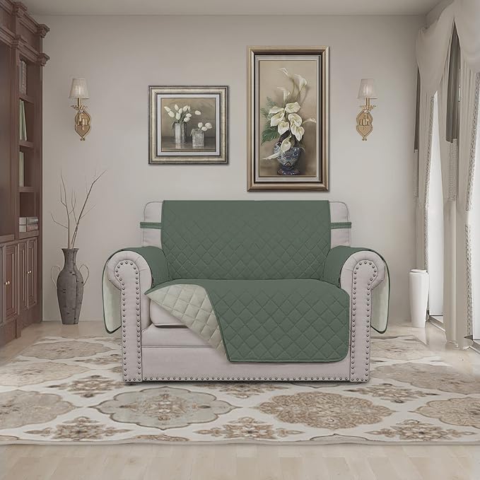 Easy-Going Reversible Couch Cover, Oversized Chair, Water Resistant Furniture - Image 2