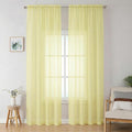 Sheer Curtains 96 inches Long 2 Panels Set by OWENIE