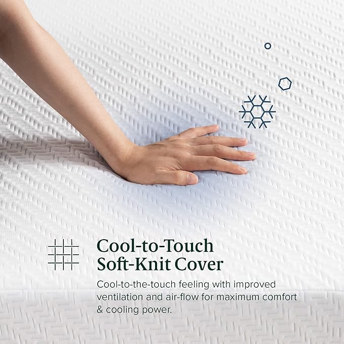 ZINUS 10 Inch Ultra Cooling Gel Memory Foam Mattress, Full, Cool-to-Touch Soft Knit Cover, Pressure Relieving, CertiPUR-US Certified, Mattress in A Box, All-New, Made in USA