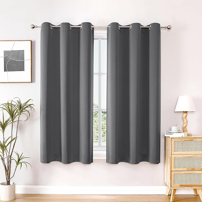 ChrisDowa Blackout Curtains for Bedroom and Living Room 40 Inches Long | 2 by ChrisDowa