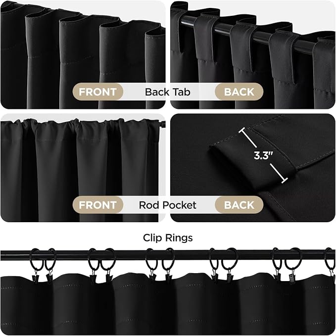 Joydeco 90 Inch Blackout Curtains - Image 4