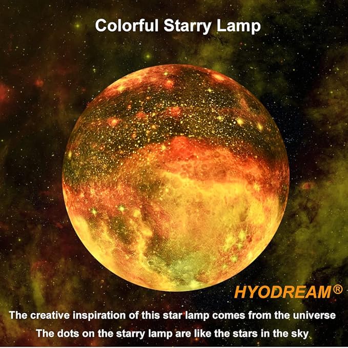5.9 inch Moon Lamp Kids Night Light Galaxy Lamp Rechargeable Battery Touch & Remote Control 16 Colors LED Moon Light as Birthday Gifts for Boys/Girls/Kids