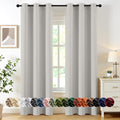 MIULEE Blackout Curtains for Bedroom 2 Panels 40x84 Inch Long Natural White | by MIULEE