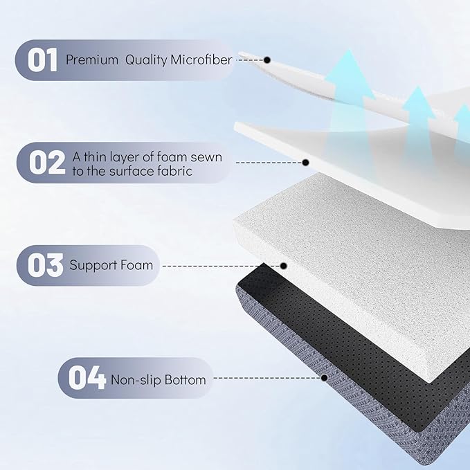 Japanese Floor Mattress Queen, Anti-Slip Japanese Futon Foldable Tatami Mat for Guests, Grey