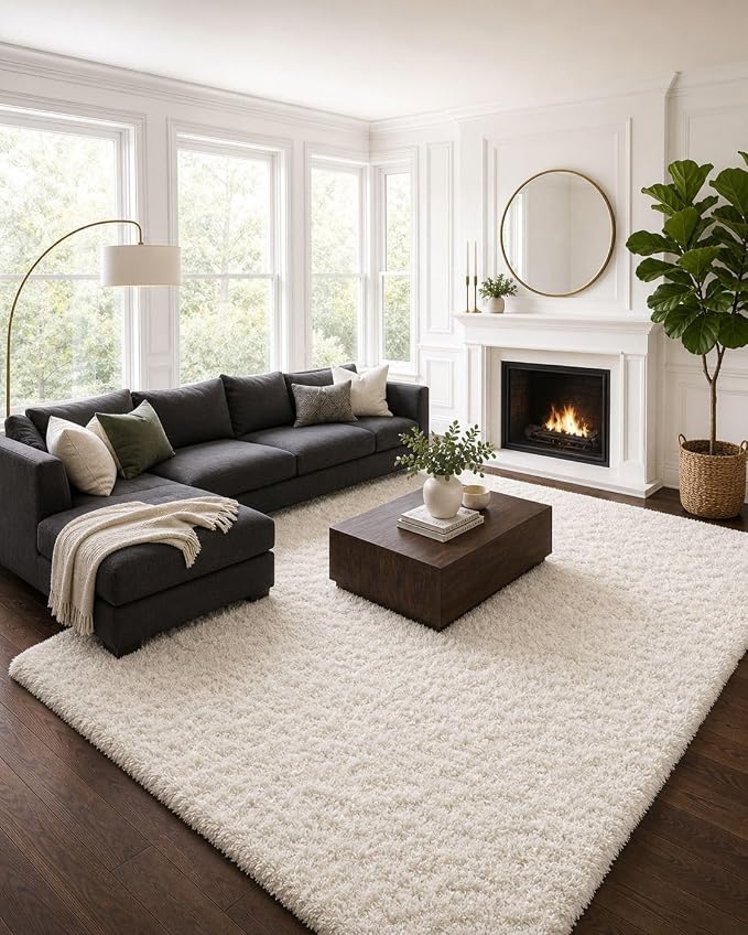 Ophanie 8x10 Area Rugs for Living Room, Washable Non-Slip Fluffy Soft Large by Ophanie