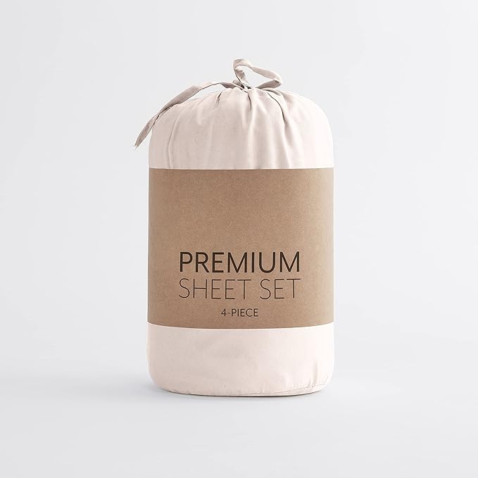 Linen Market Double-Brushed Microfiber Twin XL Sheet Set 3 Piece – Oeko-TEX Certified Ultra Soft & Wrinkle-Free - 16" Deep Pocket Sheets - Easy Care Twin XL Size - Blush