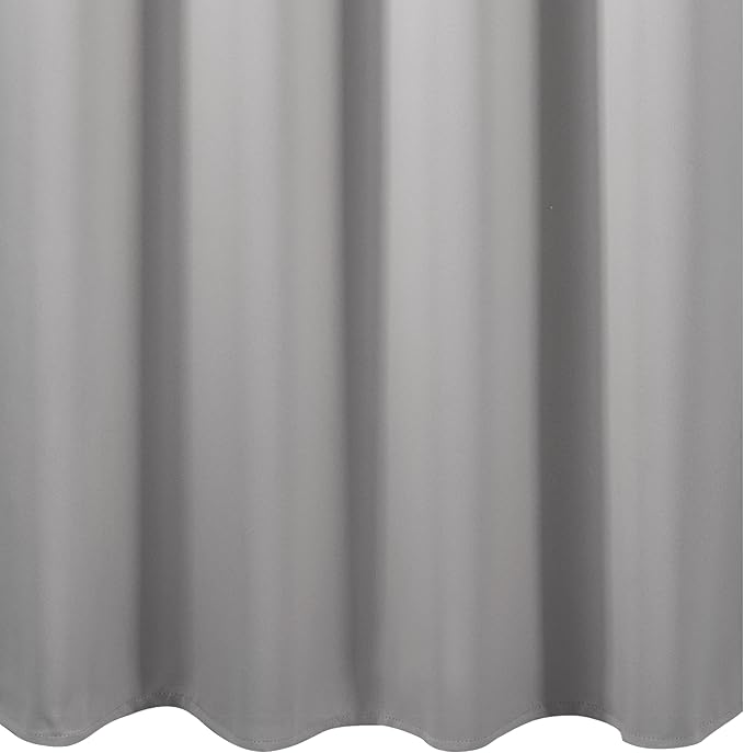 Blackout Curtains 66 x 95 inch/Light Grey Curtains Set of 2 Panels/Thermal - Image 9