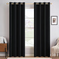 MIULEE 100% Blackout Linen Curtains by MIULEE