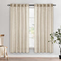 MIULEE Beige Linen Curtains 52x72 Inch 2 Panels by MIULEE