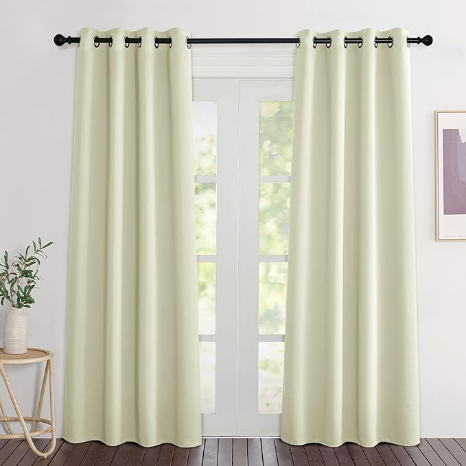 NICETOWN Grommet Blackout Curtains 2 Panels, Room Darkening Window Treatments by NICETOWN