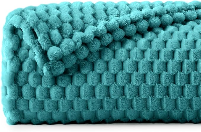 BEDELITE Teal Large Throw Blanket by BEDELITE