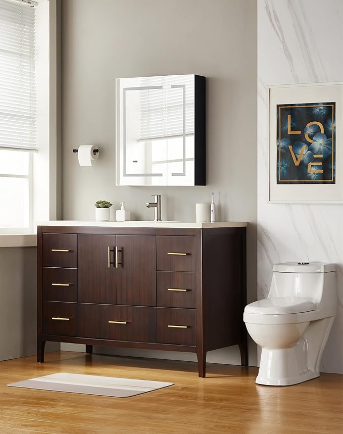 HBL' 10 Pack | 3'' Center to Center Brushed Gold Cabinet Pulls Kitchen Cabinet Handles,Made of Stainless Steel,Ideal for Cabinet,Drawer,Cupboard and Wardrobe.