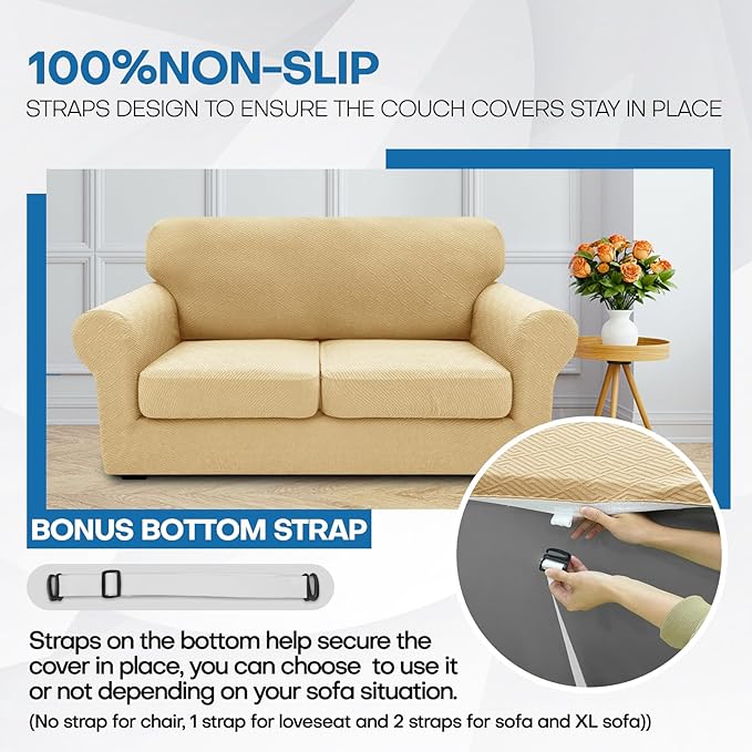 XINEAGE 2026 New 3 Pieces Couch Covers - Image 7