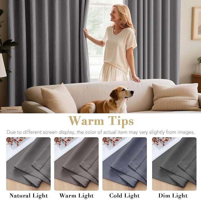 H.VERSAILTEX Blackout Curtains for Bedroom Curtains Thermal Insulated Room - Image 5