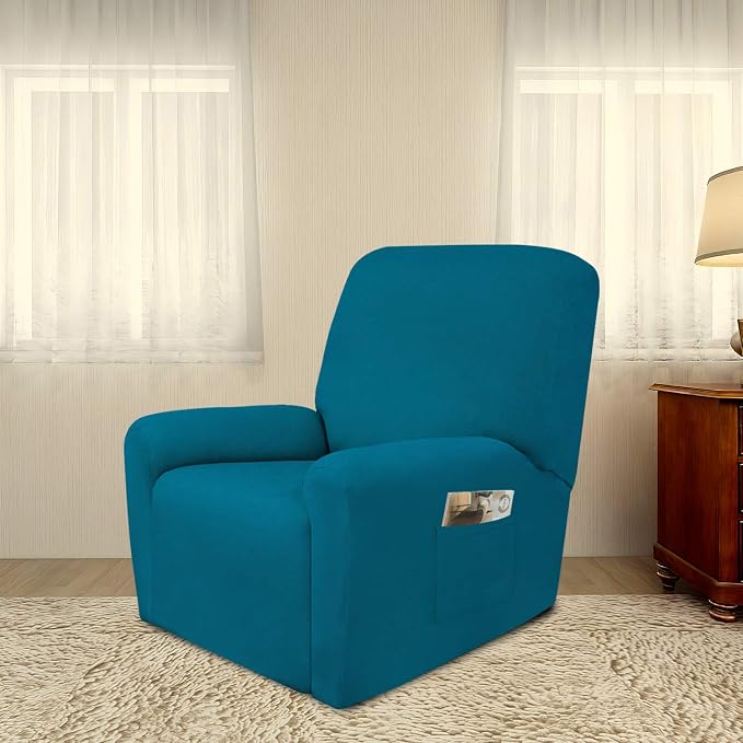 PureFit Stretc Recliner Chair Covers Fleece Soft Couch Covers - Image 2