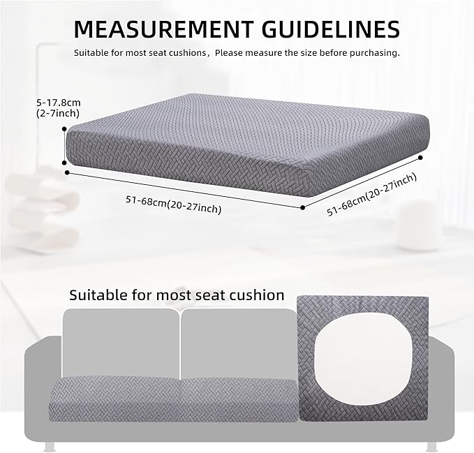 12PCS Patio Cushion Covers, Patio Furniture Couch Seat Slipcovers | Washable - Image 2