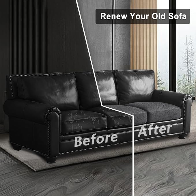 ANARACHON Leather Look Couch Cushion Covers Sofa Seat Slipcovers Sets Couches - Image 7