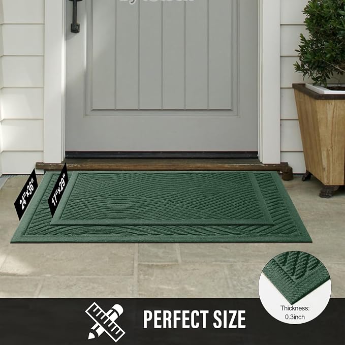 Sturdy Front Door Mat, Absorbent Muddy Dirt Resist Welcome Door Mats Outdoor - Image 6