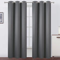 Frost Grey Blackout Curtains 34 x 84 Inch Length/Set of 2 Curtain by Lemomo