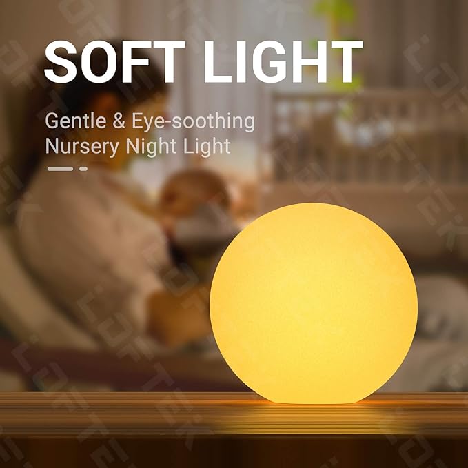 LOFTEK 16-inch Large Nursery Night Light Ball: 16 Colors Change Floating Light with Remote Control, Rechargeable and Waterproof Night Lights,for Home Decor Study Area, Living Room