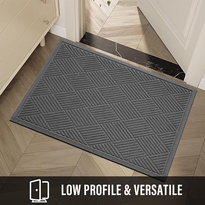 Sturdy Front Door Mat, Absorbent Muddy Dirt Resist Welcome Door Mats Outdoor - Image 6