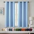 MIULEE Blackout Curtains for Bedroom 2 Panels 40 x 63 Inch Long Sky Blue | by MIULEE