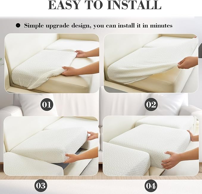 Sofa Covers Couch Covers for Sofa Pet Friendly Couch Cushion Covers Universal - Image 7