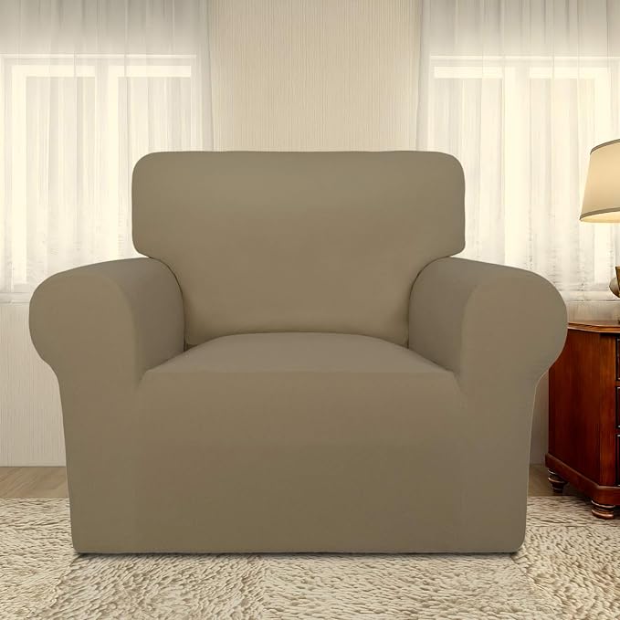 PureFit Super Stretch Chair Covers Fleece Couch Covers - Image 2