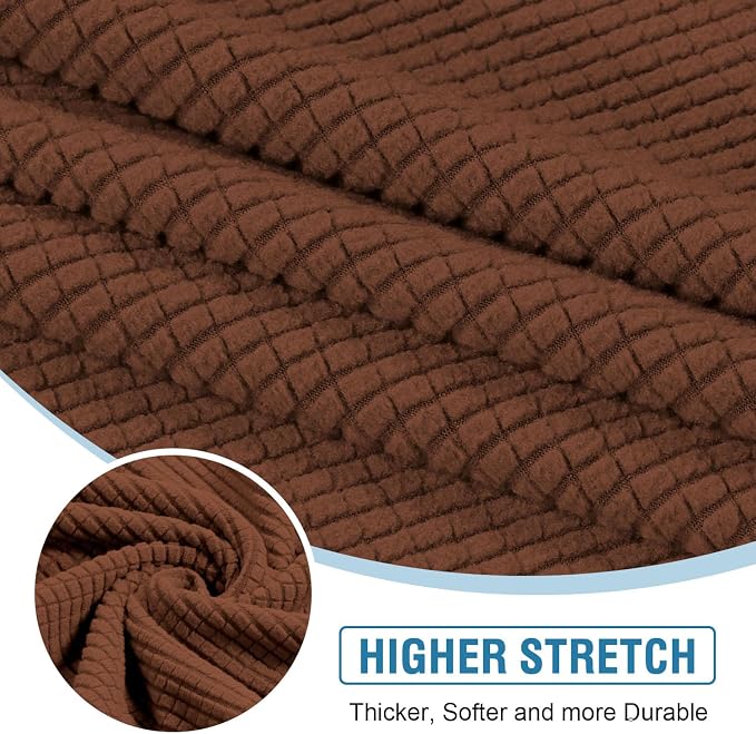 H.VERSAILTEX Sectional Couch Covers 3 Pieces Sofa Seat Cushion Covers L Shape - Image 5
