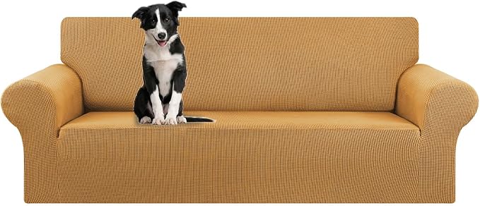 Stretch Oversized Couch Covers for Sofa Slipcover, Soft Jacquard Non-Slip by KEKUOU