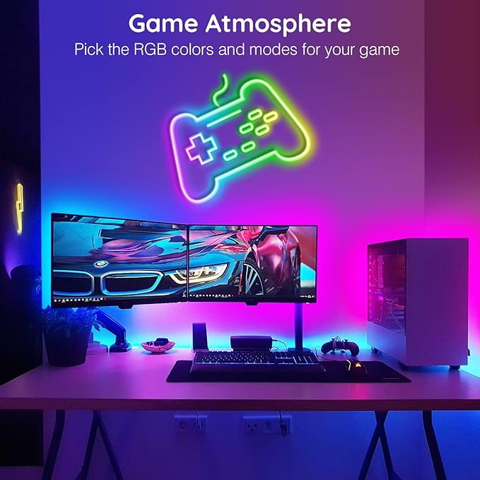 AILBTON 150FT Led Neon Rope Lights Control with App/Remote,Flexible Led Rope Light,Multiple Modes,IP65 Outdoor RGB Lights Waterproof,Music Sync Gaming Led Neon Strip Light for Bedroom Decor