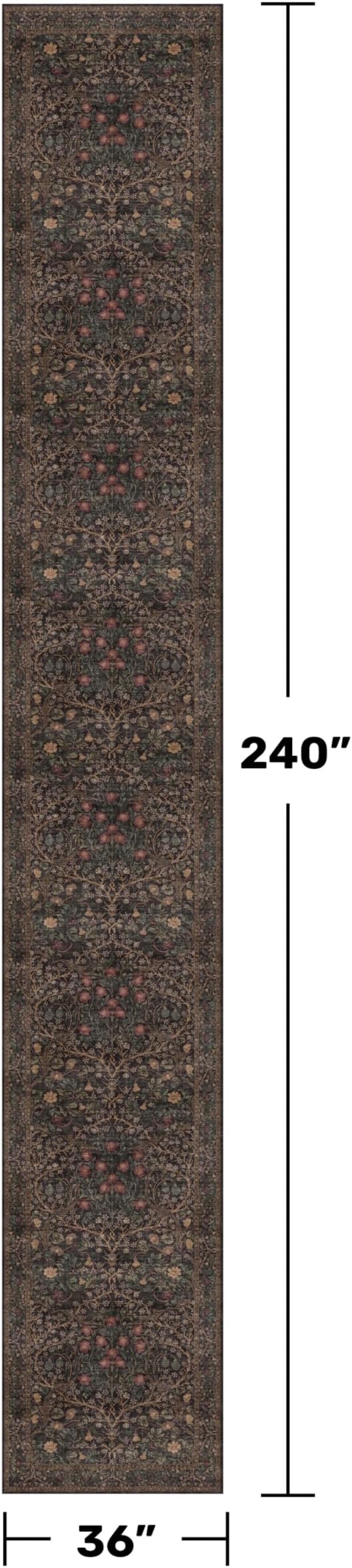 Washable 3x20 Extra Long Runner Rug - Image 2