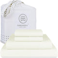 Threadmill Luxury 800 Thread Count Full Size 100% Cotton Sheets - Ivory Sateen Weave Bed-Sheets, Better Than Egyptian Cotton, 4 Pc Solid Bed Set, Fits 16" Deep Pocket