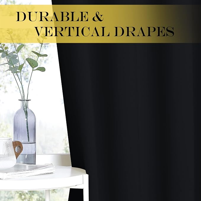 NICETOWN Wide Black Out Curtain - Image 6